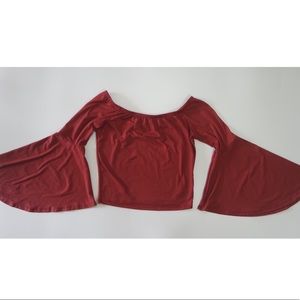 💕 Bell Sleeve Off the Shoulder Tube Top